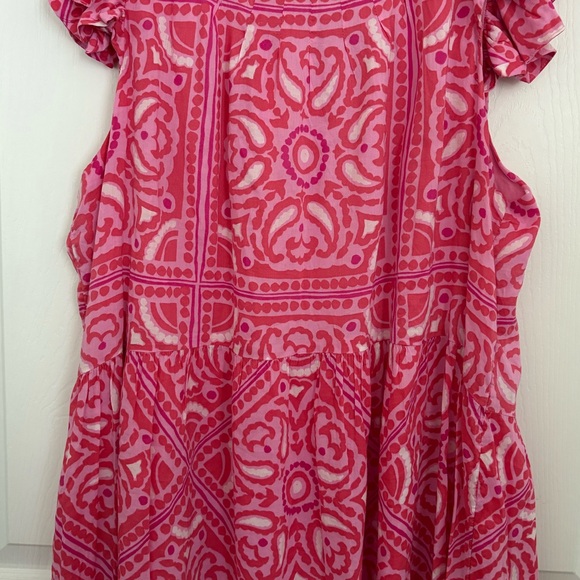 Vineyard Vines Pink Geometric Dress - Picture 6 of 9